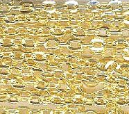 1 Meter of 4x3mm Gold Rosary Link Chain